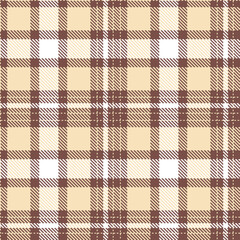 Sandy purplish brown Tartan patterns fabric texture. Elegant Dark light peach Seamless Tartan