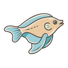 platy fish icon, platy fish vector illustration-simple illustration of platy fish, perfect for platy fish logos and icons
