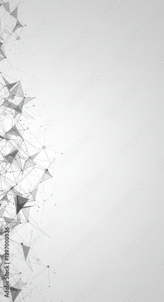 Poster abstract network: modern plexus design - geometric background for tech, science, and creative projec