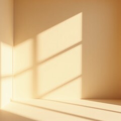 Minimal studio room, biege backdrop