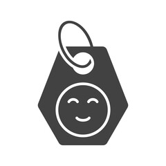 Tag Faces icon vector image. Suitable for mobile apps, web apps and print media.