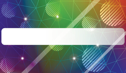 Decorative pattern with triangles, line, circle, space for text style. For textures or wallpaper. Vector illustration. Creative gradient color.