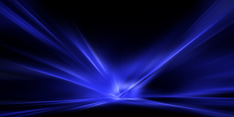 Abstract colorful energy vortex with glowing light in dark space.
