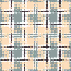 Elegant Muted white & Pale cool grey Seamless Tartan Textile Design