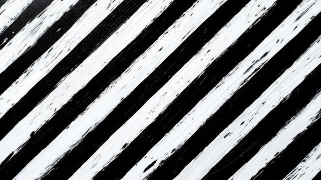 Abstract black and white stripes with sharp contrast create bold visual statements with timeless style