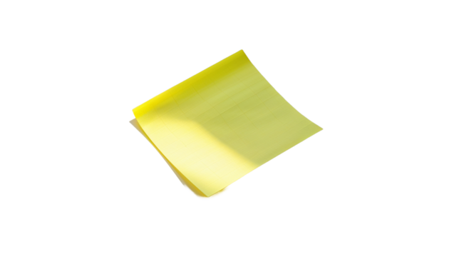 Yellow Sticky Notes Isolated On Black Background Minimalist Office Supply Mockup