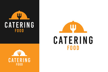 Fototapeta premium Catering food logo design template vector symbol illustration