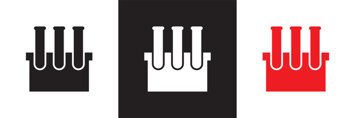 Laboratory icon .Design for decoration, sticker, icon, etc. Vector illustration. isolated on white and black background. EPS 10