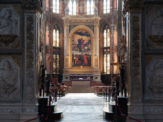 Basilica di Santa Maria Gloriosa dei Frari, gothic styled church in Venice, Italy