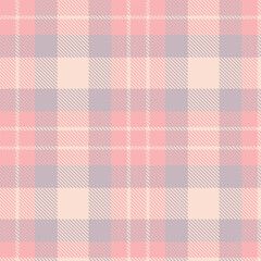 Plaid pattern seamless. Rustic pale rose & Dusky very light pink Tartan Textile Design. 