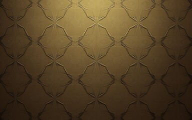 金色の装飾的なパターン