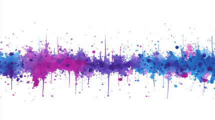 Fototapeta premium Immerse into vibrant abstract ink splashes showcasing electrifying blue and radiant purple artistic dynamism spectacularly