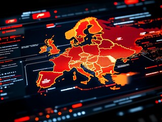 European Map Alert Display