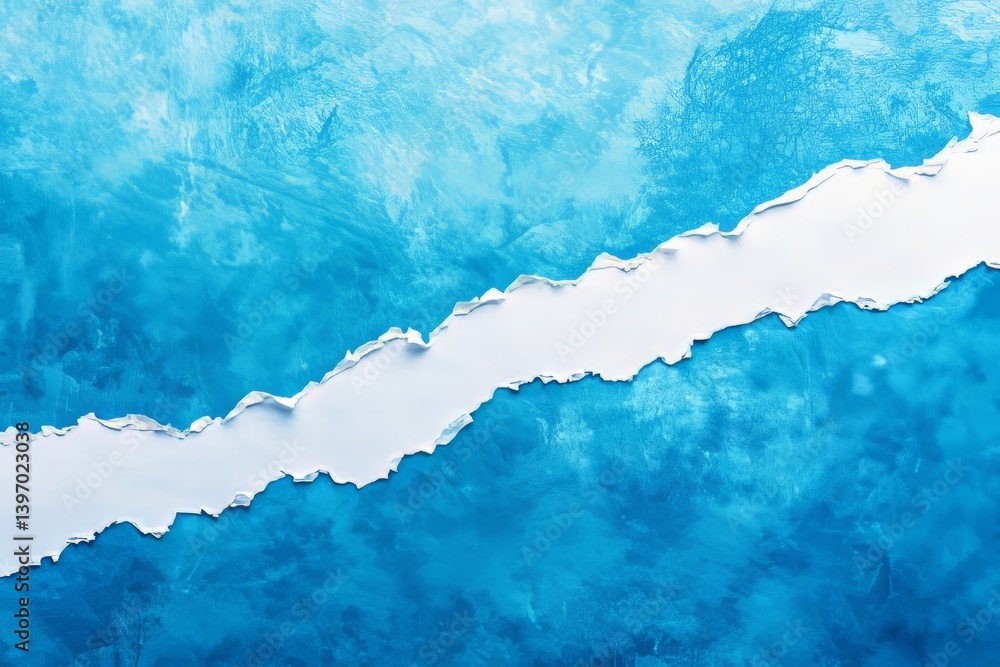 Poster an abstract watercolor background in light blue, displaying a monochrome gradient and hand-painted t