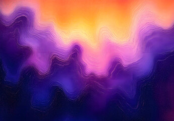 Fototapeta premium Gradient Radiant Fusion: A Dance of Purple and Orange