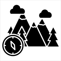 Mountain Simple Vector Icon Collection