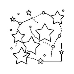 star map icon, star map vector illustration-simple illustration of star map, perfect for star map logos and icons