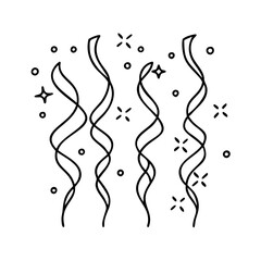 streamers icon, streamers vector illustration-simple illustration of streamers, perfect for streamers logos and icons