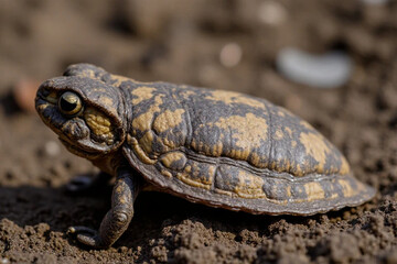 Obraz premium frog on a rock