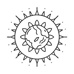 Fototapeta premium sun icon, sun vector illustration-simple illustration of sun, perfect for sun logos and icons