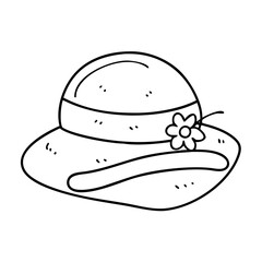 sun hat icon, sun hat vector illustration-simple illustration of sun hat, perfect for sun hat logos and icons