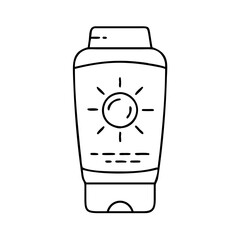sun lotion bottle icon, sun lotion bottle vector illustration-simple illustration of sun lotion bottle, perfect for sun lotion bottle logos and icons