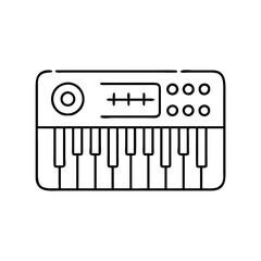 synthesizer icon, synthesizer vector illustration-simple illustration of synthesizer, perfect for synthesizer logos and icons