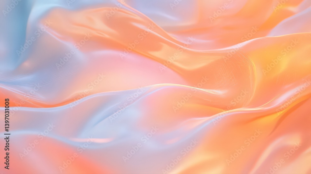 Poster pastel fabric texture with soft waves and subtle sparkle