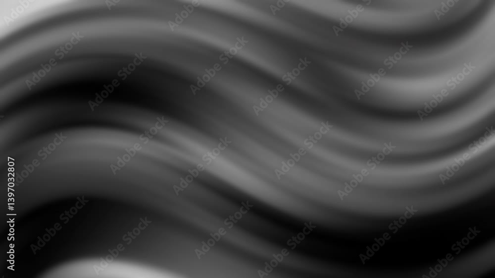 Poster a smooth, flowing, monochromatic wave pattern creates an abstract and dynamic visual effect.