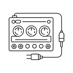 usb audio interface icon, usb audio interface vector illustration-simple illustration of usb audio interface, perfect for usb audio interface logos and icons