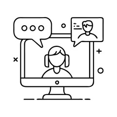 video call icon icon, video call icon vector illustration-simple illustration of video call icon, perfect for video call icon logos and icons