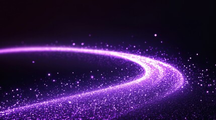 A mesmerizing stock image featuring a purple sparkle wave. The image conveys a sense of cosmic energy, beauty, and the wonder of the universe.
