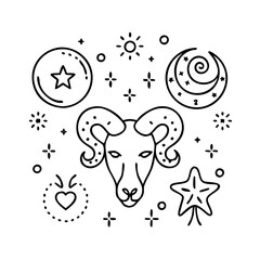 zodiac signs icon, zodiac signs vector illustration-simple illustration of zodiac signs, perfect for zodiac signs logos and icons