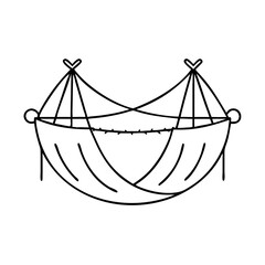 hammock icon, hammock vector illustration-simple illustration of hammock, perfect for hammock logos and icons
