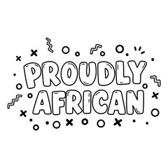 Fototapeta premium Bold, graphic Proudly African design