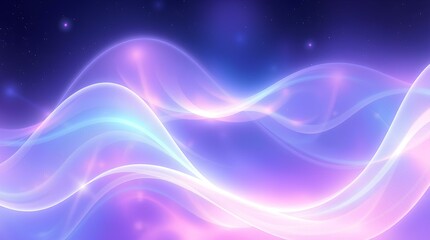 Obraz premium Ethereal Waves of Light in a Cosmic Dance