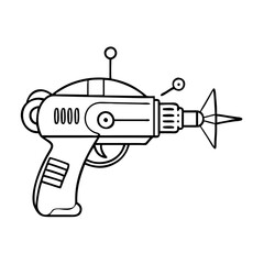 laser gun icon, laser gun vector illustration-simple illustration of laser gun, perfect for laser gun logos and icons