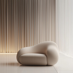 sofa in a room with a window