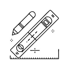 level tool icon, level tool vector illustration-simple illustration of level tool, perfect for level tool logos and icons