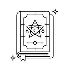 magic spell book icon, magic spell book vector illustration-simple illustration of magic spell book, perfect for magic spell book logos and icons