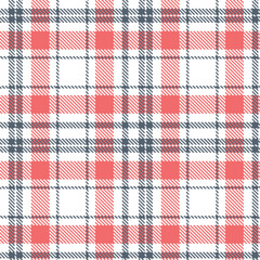 Fire white and Neon slate Seamless Tartan Textile Design