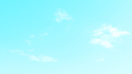 Blue pastel sky with white fluffy cloud. Cumulus clouds background. Cloudscape morning sky. The concepts of freedom of life, never give up and positive though energy.