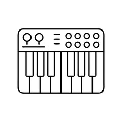 midi controller icon, midi controller vector illustration-simple illustration of midi controller, perfect for midi controller logos and icons