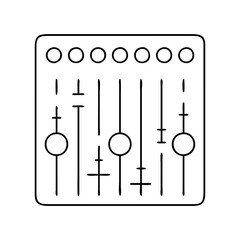 mixer knobs icon, mixer knobs vector illustration-simple illustration of mixer knobs, perfect for mixer knobs logos and icons