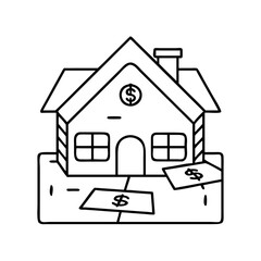 monopoly house icon, monopoly house vector illustration-simple illustration of monopoly house, perfect for monopoly house logos and icons