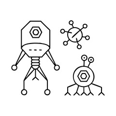 nanobots icon, nanobots vector illustration-simple illustration of nanobots, perfect for nanobots logos and icons
