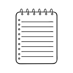 notepad icon, notepad vector illustration-simple illustration of notepad, perfect for notepad logos and icons