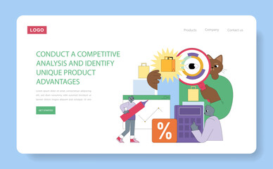 Product Marketing. Flat Vector Illustration