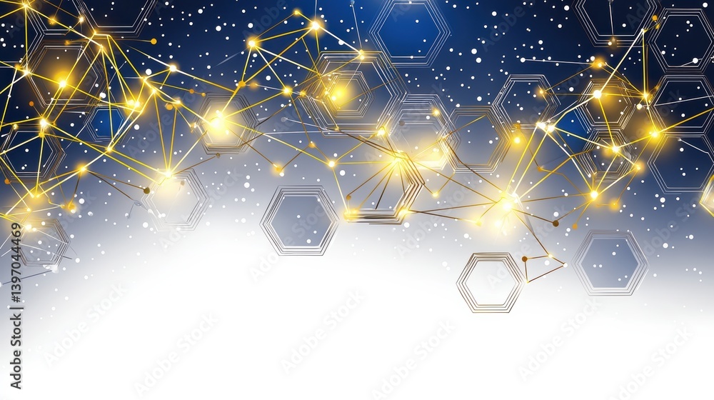 Poster innovative technology event showcasing data visualization digital space infographic design modern ae