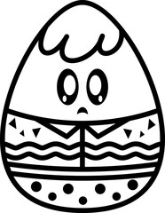 happy easter egg. sad egg emoji